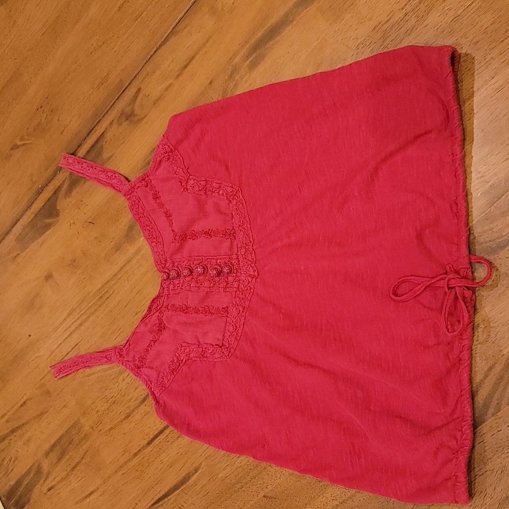 Lucky Brand red tank top medium